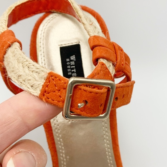 NWT White House Black Market Jupiter Coral Wedge - 7M - Picture 8 of 10